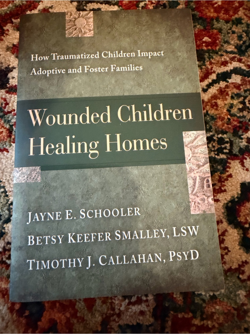 Harper Green and Cream Hardcover: Wounded Children Healing Homes